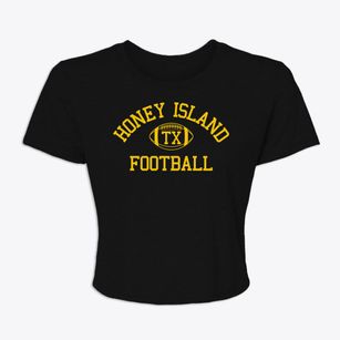 Honey Island Texas Football Women's Crop Top