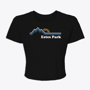Estes Park Colorado Mountain View Women's Crop Top