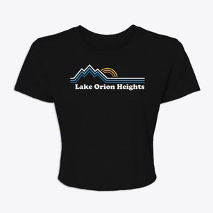 Lake Orion Heights Michigan Mountain View Women's Crop Top