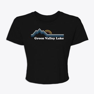 Green Valley Lake California Mountain View Women's Crop Top