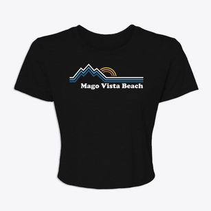 Mago Vista Beach Maryland Mountain View Women's Crop Top