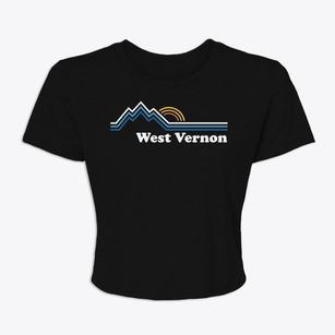West Vernon Pennsylvania Mountain View Women's Crop Top