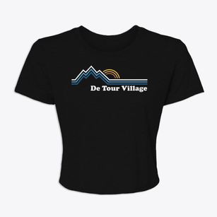 De Tour Village Michigan Mountain View Women's Crop Top