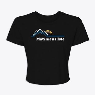 Matinicus Isle Maine Mountain View Women's Crop Top