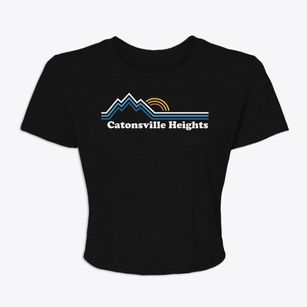 Catonsville Heights Maryland Mountain View Women's Crop Top