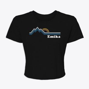 Emika Arizona Mountain View Women's Crop Top