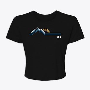 Ai Georgia Mountain View Women's Crop Top
