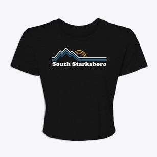South Starksboro Vermont Mountain View Women's Crop Top