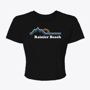 Rainier Beach Washington Mountain View Women's Crop Top