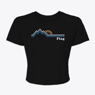 Flag Arkansas Mountain View Women's Crop Top
