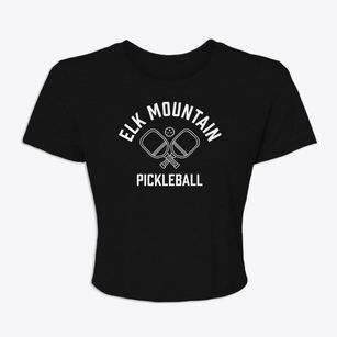 Elk Mountain North Carolina Pickleball Women's Crop Top