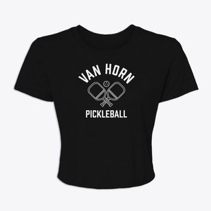 Van Horn Texas Pickleball Women's Crop Top