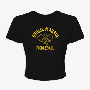 Brulie Maurin Louisiana Pickleball Women's Crop Top