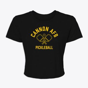 Cannon Afb New Mexico Pickleball Women's Crop Top