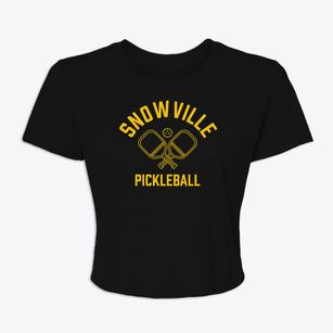 Snowville Utah Pickleball Women's Crop Top