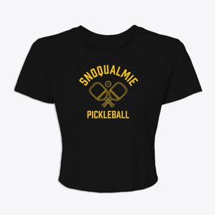 Snoqualmie Washington Pickleball Women's Crop Top
