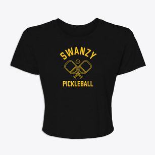 Swanzy Michigan Pickleball Women's Crop Top