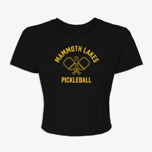 Mammoth Lakes California Pickleball Women's Crop Top