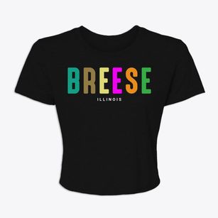 Breese Illinois Color Pop Women's Crop Top