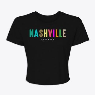 Nashville Arkansas Color Pop Women's Crop Top