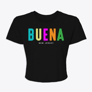 Buena New Jersey Color Pop Women's Crop Top