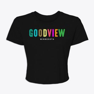 Goodview Minnesota Color Pop Women's Crop Top