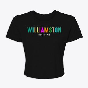 Williamston Michigan Color Pop Women's Crop Top
