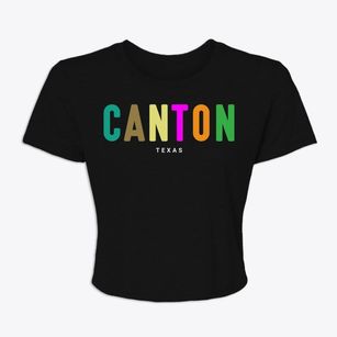 Canton Texas Color Pop Women's Crop Top