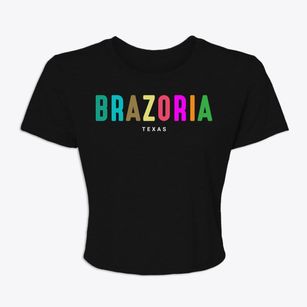 Brazoria Texas Color Pop Women's Crop Top