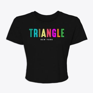 Triangle New York Color Pop Women's Crop Top