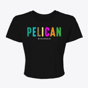 Pelican Wisconsin Color Pop Women's Crop Top