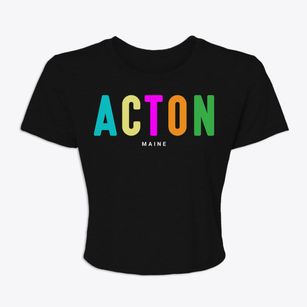 Acton Maine Color Pop Women's Crop Top