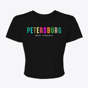 Petersburg West Virginia Color Pop Women's Crop Top
