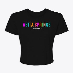 Abita Springs Louisiana Color Pop Women's Crop Top
