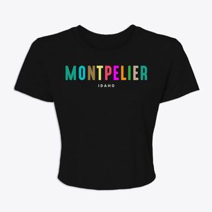 Montpelier Idaho Color Pop Women's Crop Top