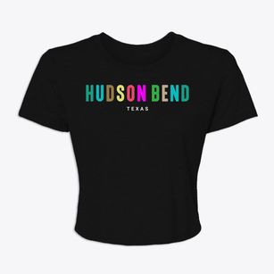 Hudson Bend Texas Color Pop Women's Crop Top