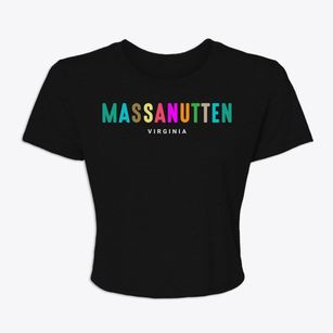 Massanutten Virginia Color Pop Women's Crop Top