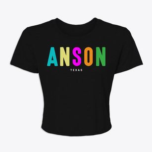 Anson Texas Color Pop Women's Crop Top