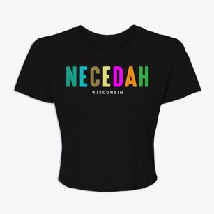 Necedah Wisconsin Color Pop Women's Crop Top