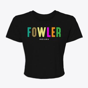 Fowler Indiana Color Pop Women's Crop Top