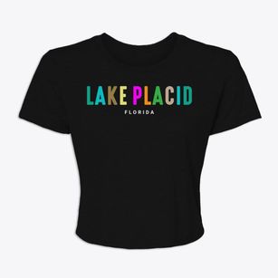 Lake Placid Florida Color Pop Women's Crop Top