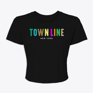 Town Line New York Color Pop Women's Crop Top