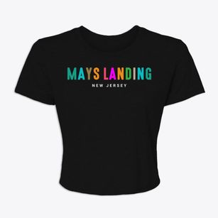 Mays Landing New Jersey Color Pop Women's Crop Top