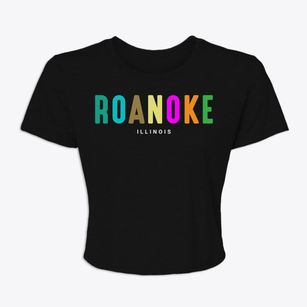 Roanoke Illinois Color Pop Women's Crop Top