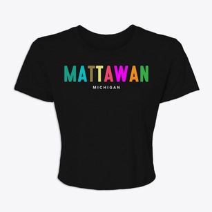 Mattawan Michigan Color Pop Women's Crop Top