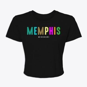 Memphis Missouri Color Pop Women's Crop Top