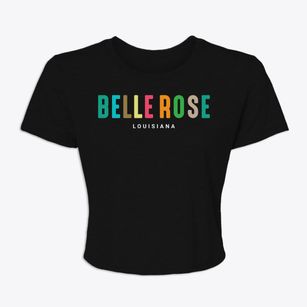 Belle Rose Louisiana Color Pop Women's Crop Top