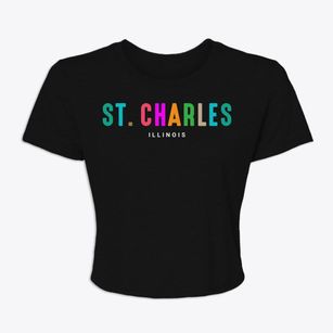 St. Charles Illinois Color Pop Women's Crop Top