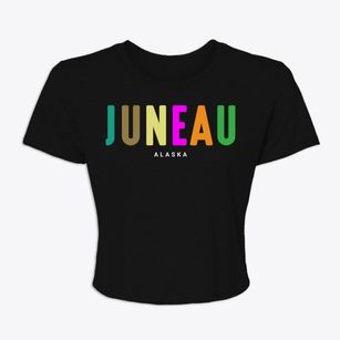 Juneau Alaska Color Pop Women's Crop Top