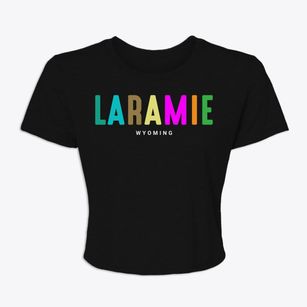Laramie Wyoming Color Pop Women's Crop Top